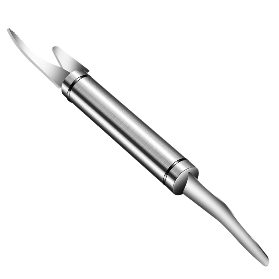 1pc 6-in-1 Stainless Steel Shrimp Peeler Fish Scaler Line Cutter Tool – NEW