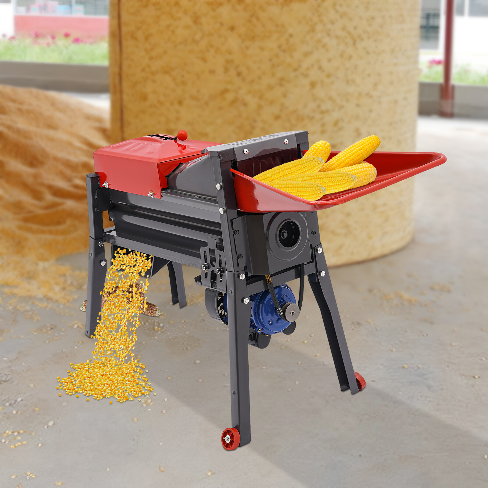 Electric Corn Thresher Sheller Black Threshing Stripping Machine Stripper