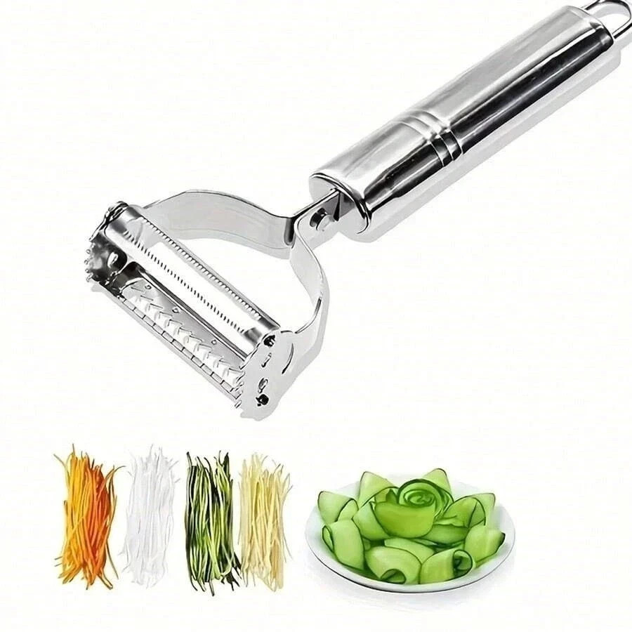 Julienne Peeler Stainless Steel Multipurpose Fruit & Potato Slicer for Kitchen**