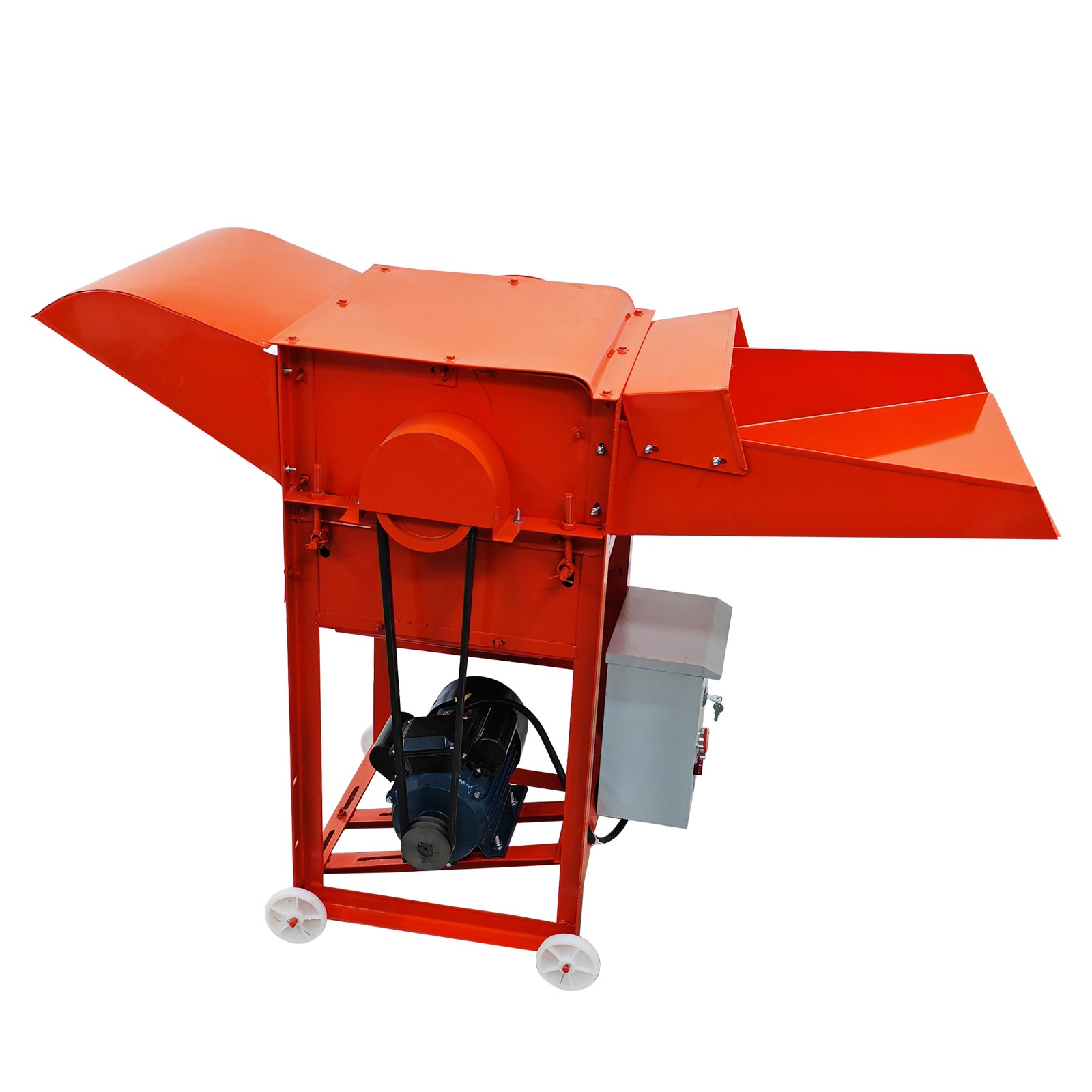 220V Grain Hulling&Peeling Machine Thresher Sheller for Rice Wheat 400-600kg/h
