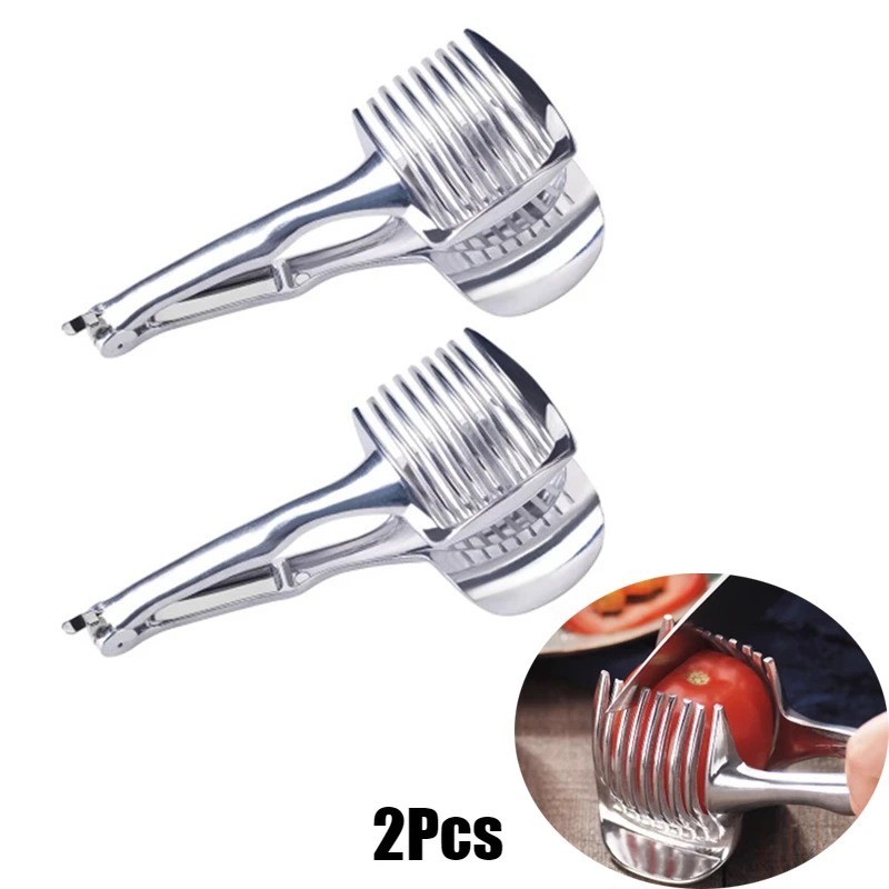 Handheld Fruit & Vegetable Slicer – Orange, Lemon, Tomato & Onion Cutter