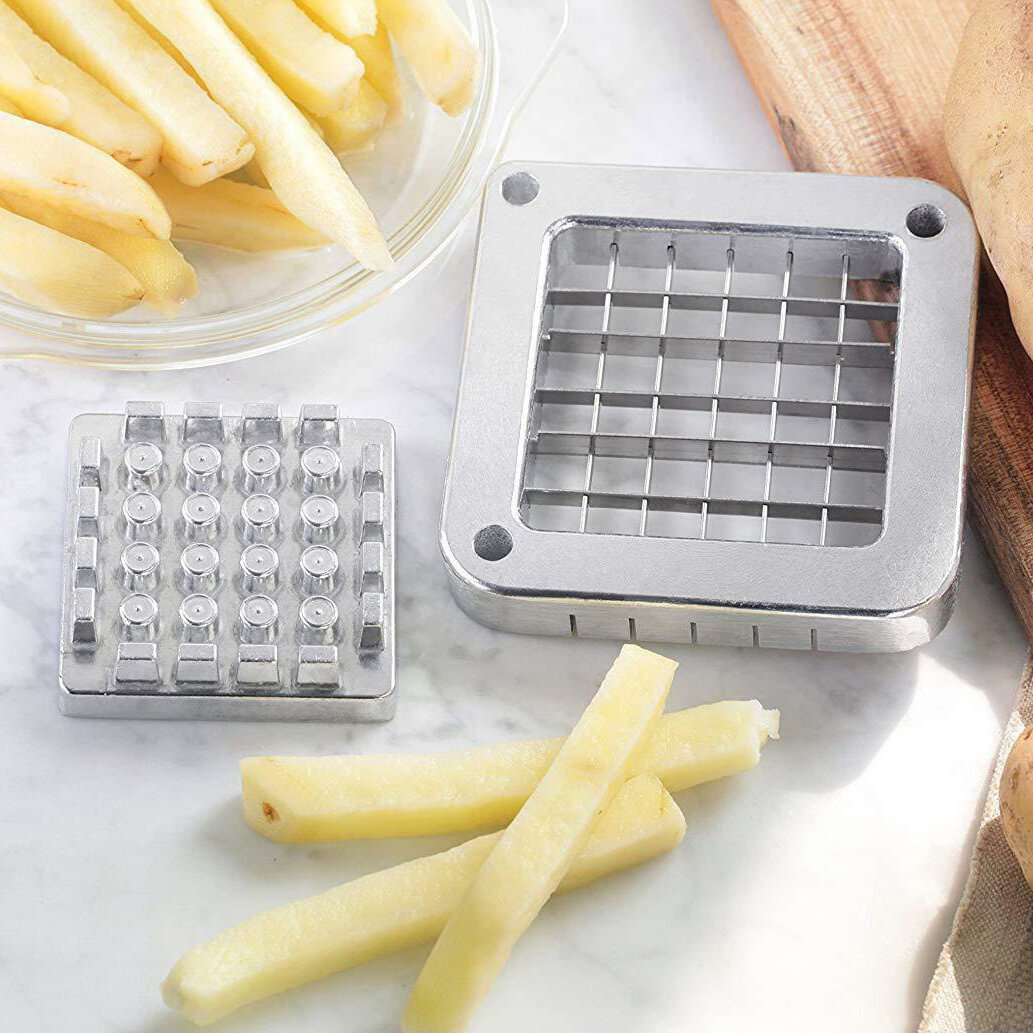 WYZworks 3-Hole Commercial French Fry Cutter Blade Pusher Block – 1/2″ 3/8″ 1/4″