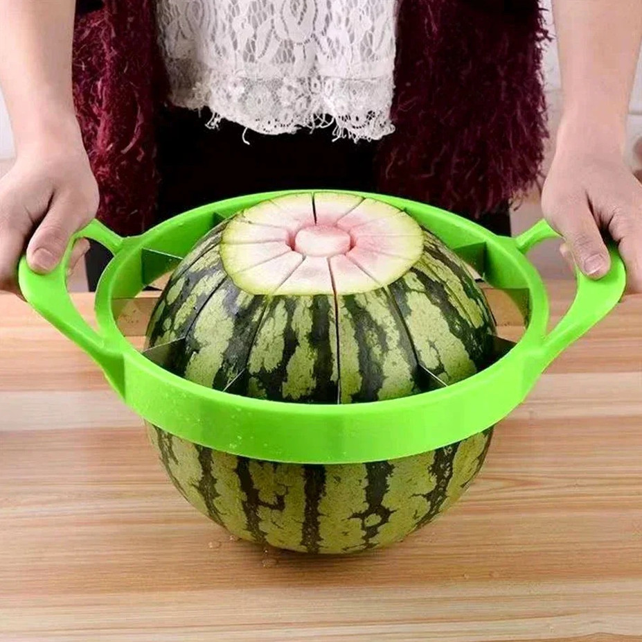 1 pc Stainless Steel Watermelon Slicer Cutter 12 Slice Fruit Divider Tool