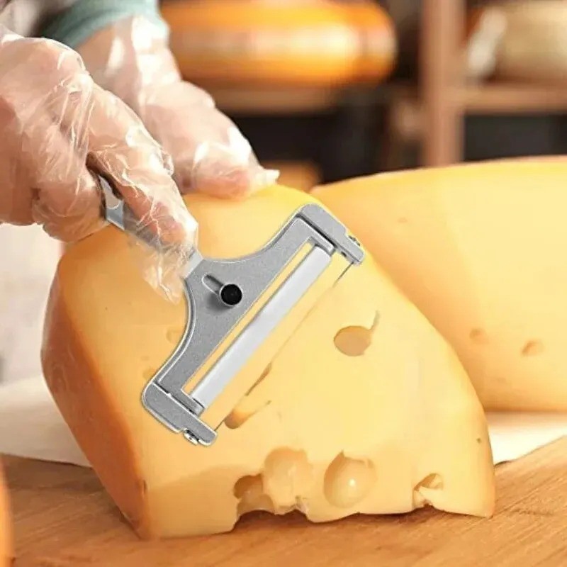 Stainless Steel Adjustable Cheese Slicer Wire Cutter for Thick or Thin Slices