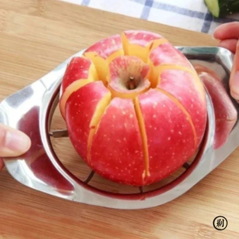 Stainless Steel Apple Cutter Divider Fruit Vegetable Slicer with Comfort Handle