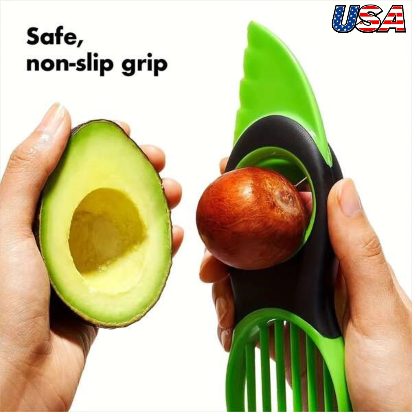 3-In-1 Avocado Cutter and Pit Remover Avocado Slicer Avocado Tool Set