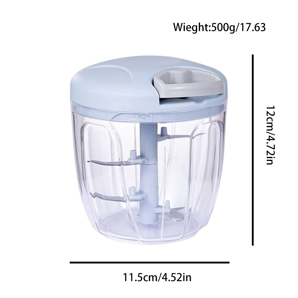 US 1-2 Pc Hand Blender Kitchen Tool Pull Vegetable Food Chopper Slicer Processor