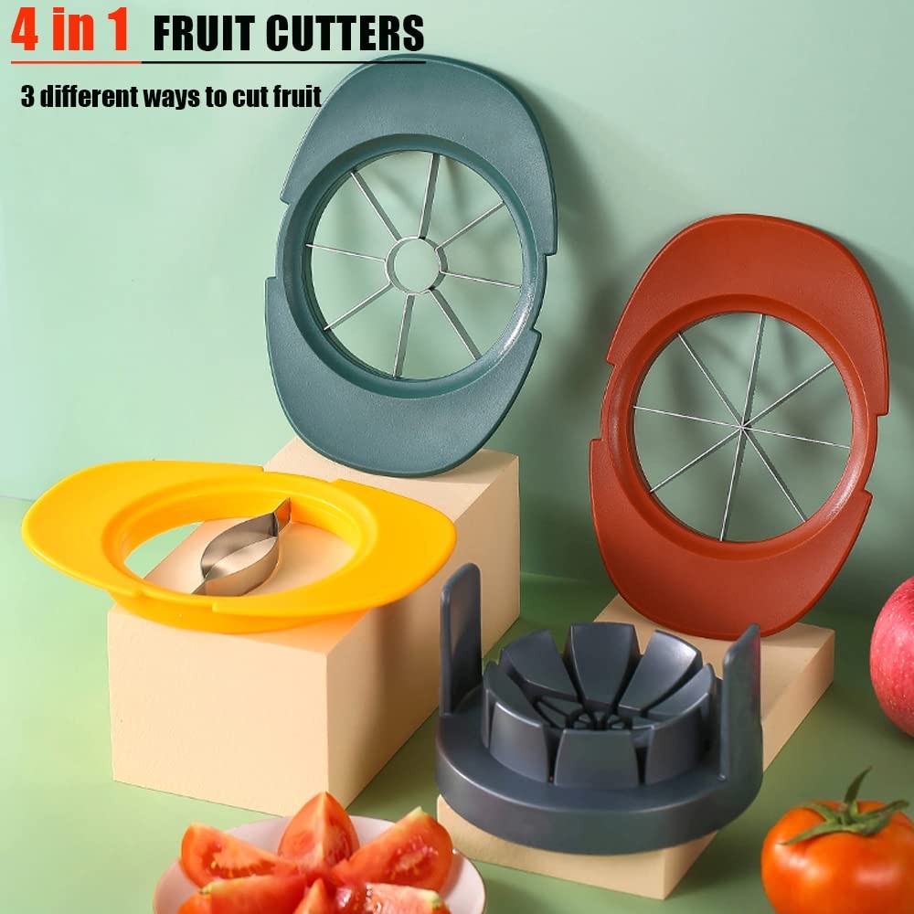 4 in 1 Mango & Apple Corer Slicer Tomato Wedges & Vegetable Cutter – Easy Kitch