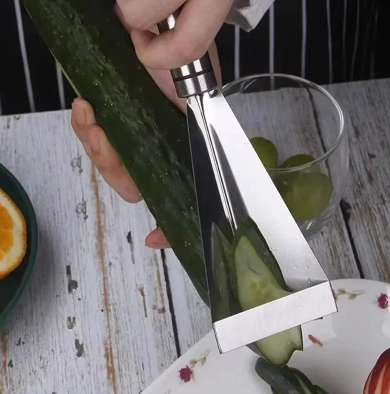 Stainless Steel Fruit Carving Knife Triangular Vegetable Slicer Kitchen Tool
