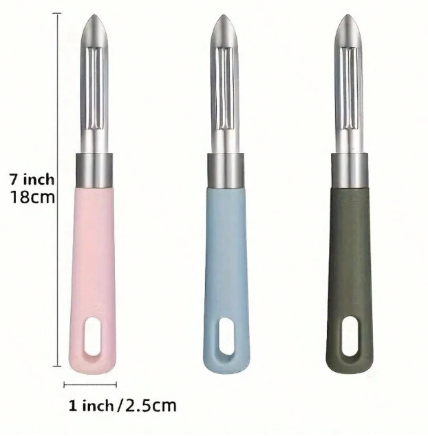 1PC Fruit & Potato Peeler – Sharp Blade, Non-Slip Handle, Durable – NEW