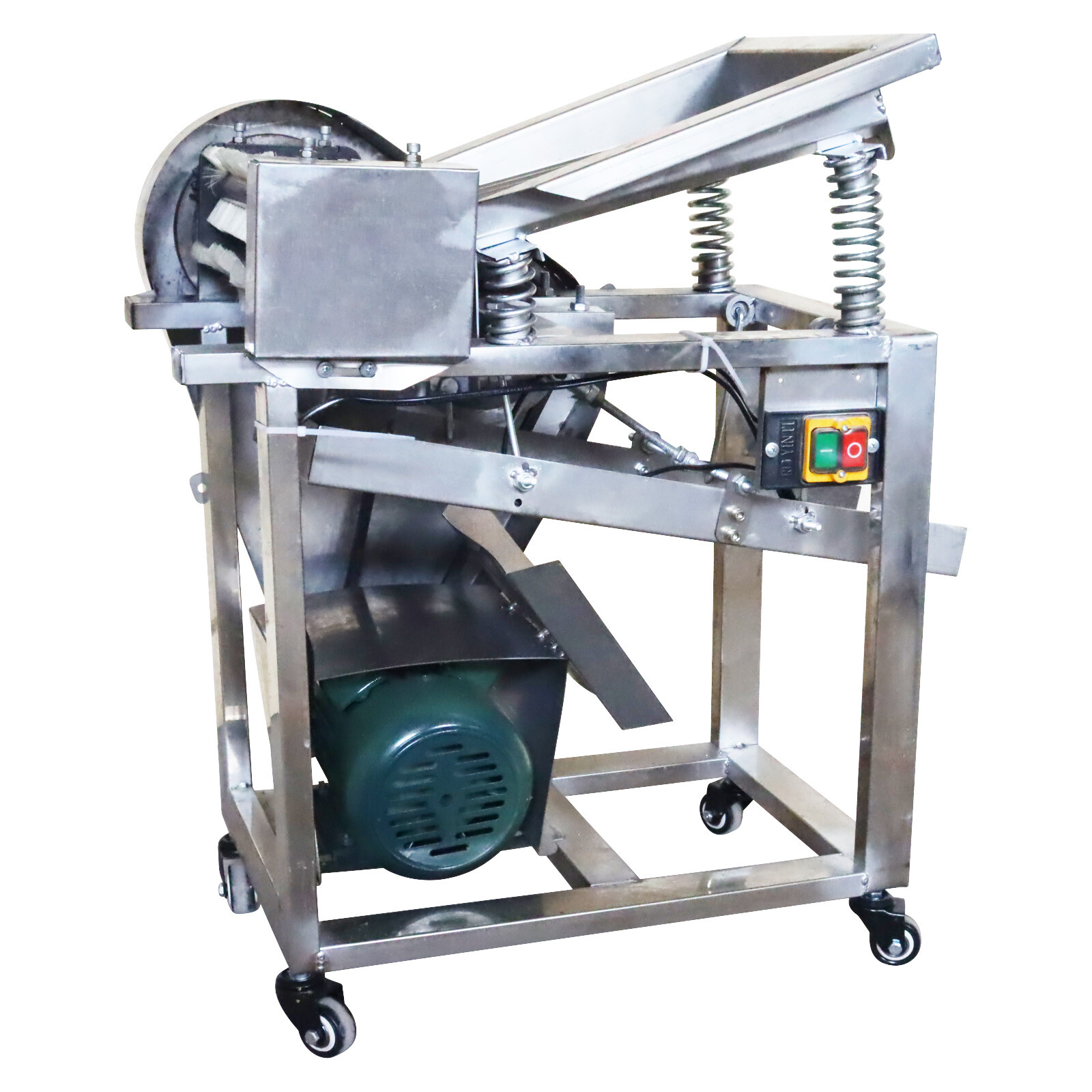 TECHTONGDA 1 PC Pea Peeling Machine Edamame Sheller Pea Peeler 220V 550W 250Kg/h
