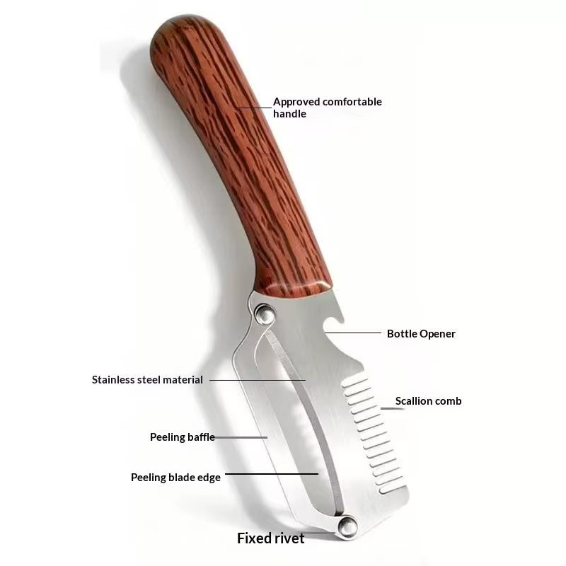2Pcs Vegetable Peeler 3 in 1 Multi-Functional for Kitchen Stainless Steel Peeler
