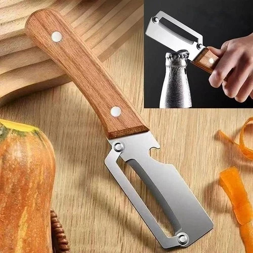 Wooden Multi Functional Vegetable Peeler for Kitchen Veggie Fruit Carrot Orange