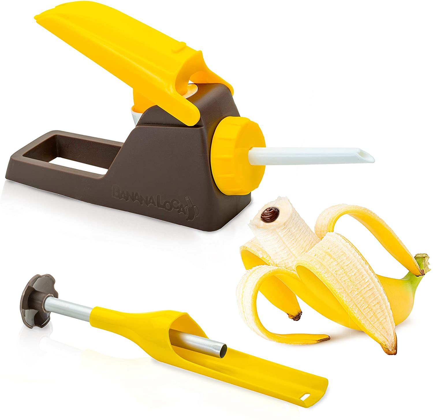 ® Kitchen Gadget – Core & Fill a Banana While Still in Its Peel