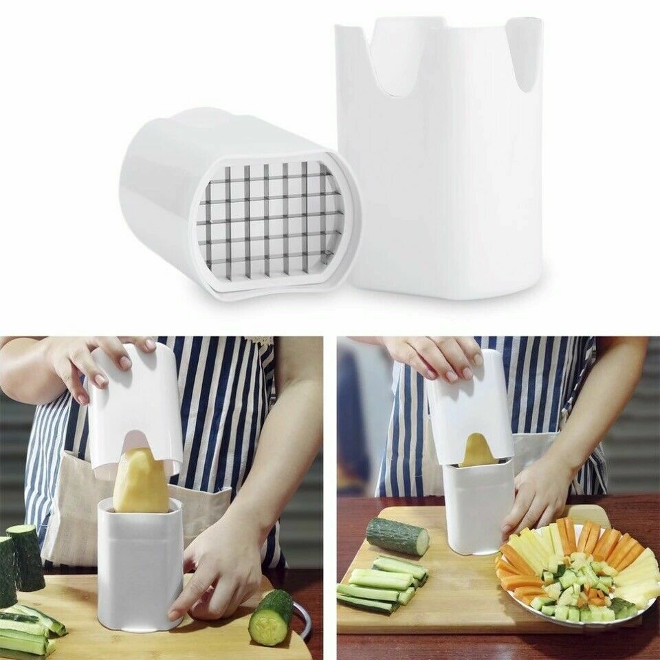 New Kitchen Fries One Step French Fry Cutter Potato Vegetable Fruit Slicer Tools