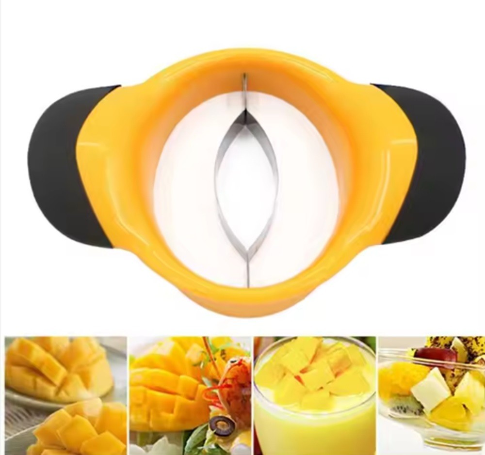 1-Pack Mango Slicer & Pitter –Ergonomic Mango Splitter with Non-Slip Rubber Grip