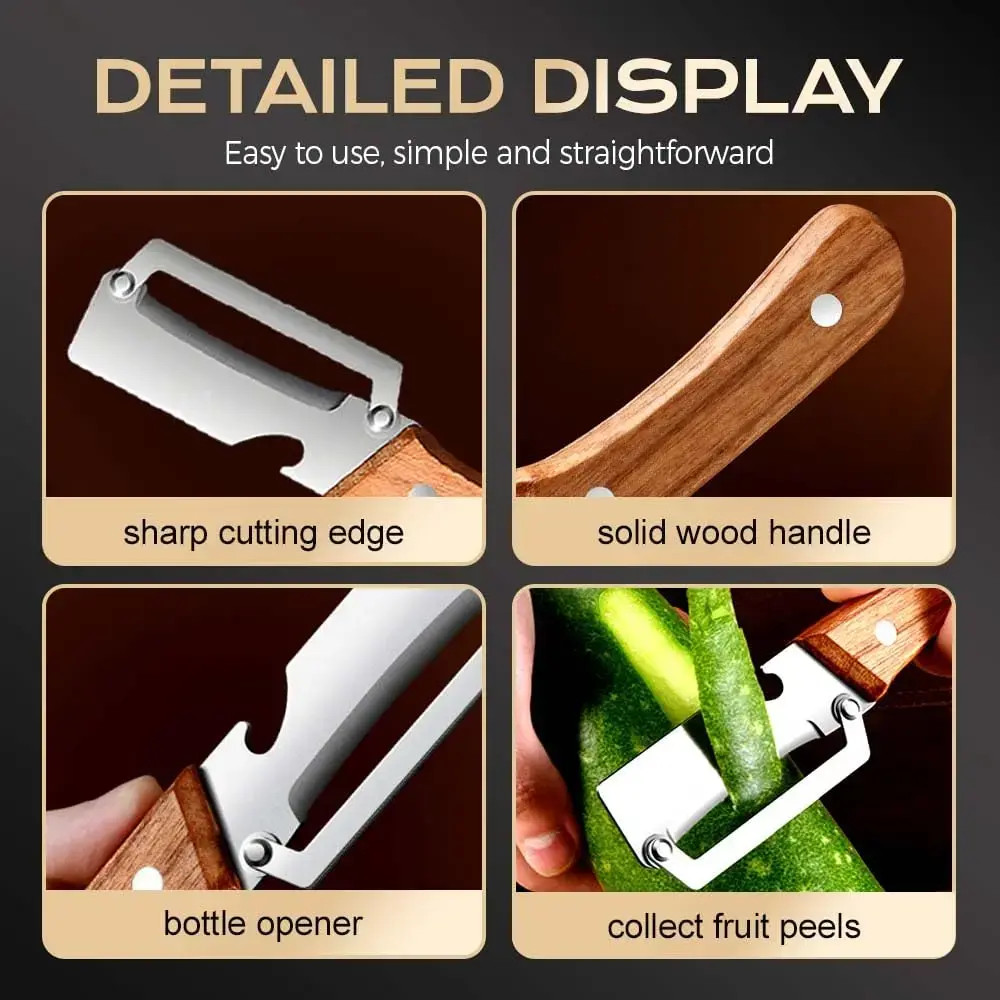 【Summervibes】Multi-Functional Vegetable Peeler for Kitchen, Ultra-Sharp Stainles