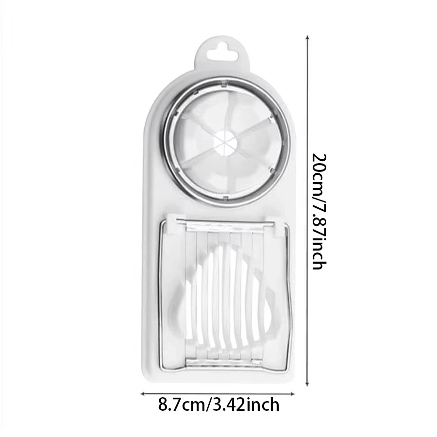 Multifunctional PP Base Egg Cutter 2-In-1 Stainless Steel Wire Pull Egg Cutter f