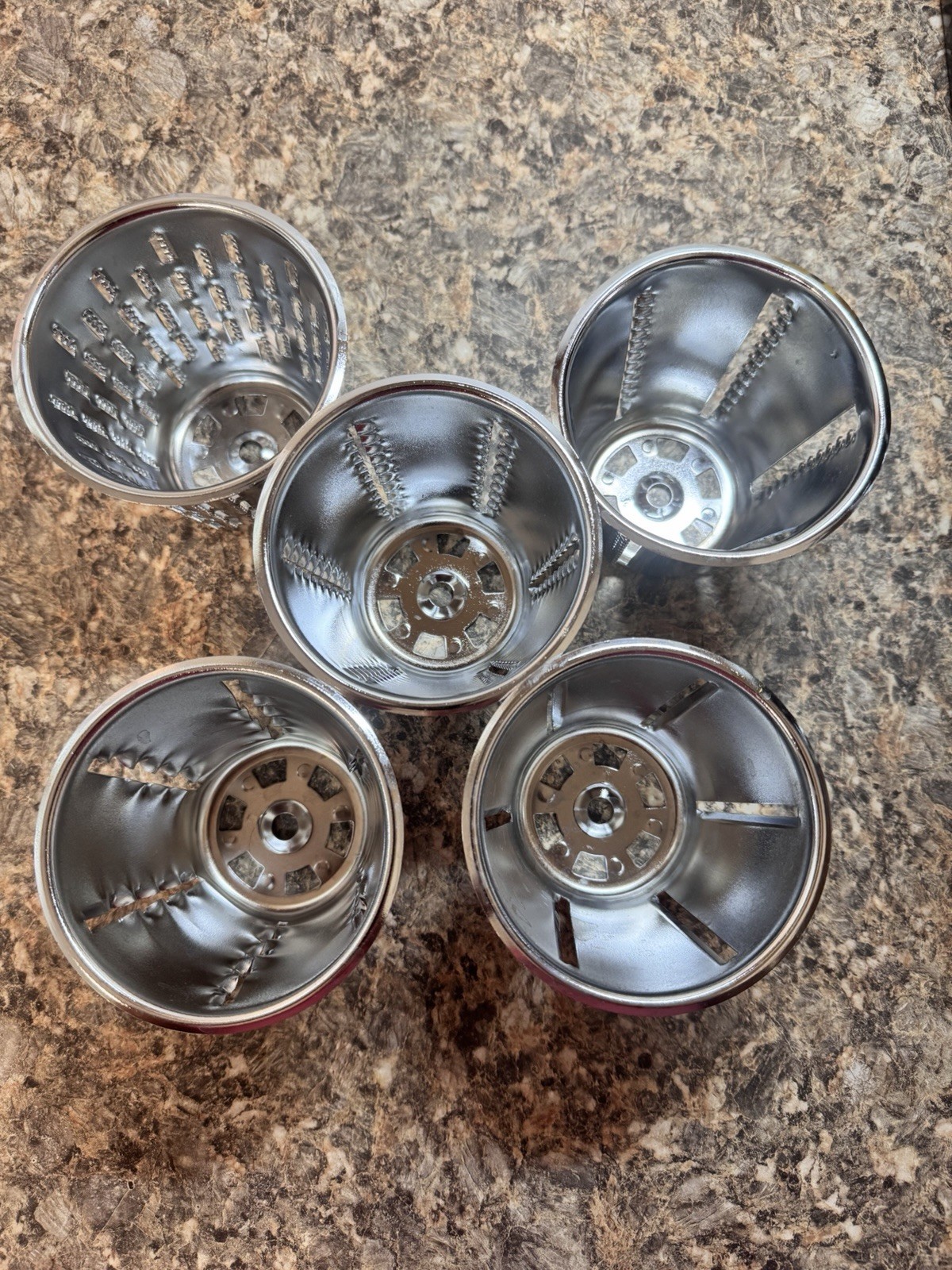Vintage Townecraft Kitchen Cutter Food Processor Slicer – 5 Cones & ORIGINAL BOX
