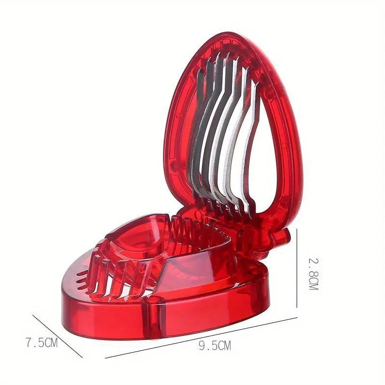 1 pc Stainless Steel Strawberry Slicer Cutter Corer Huller Fruit Stem Remover