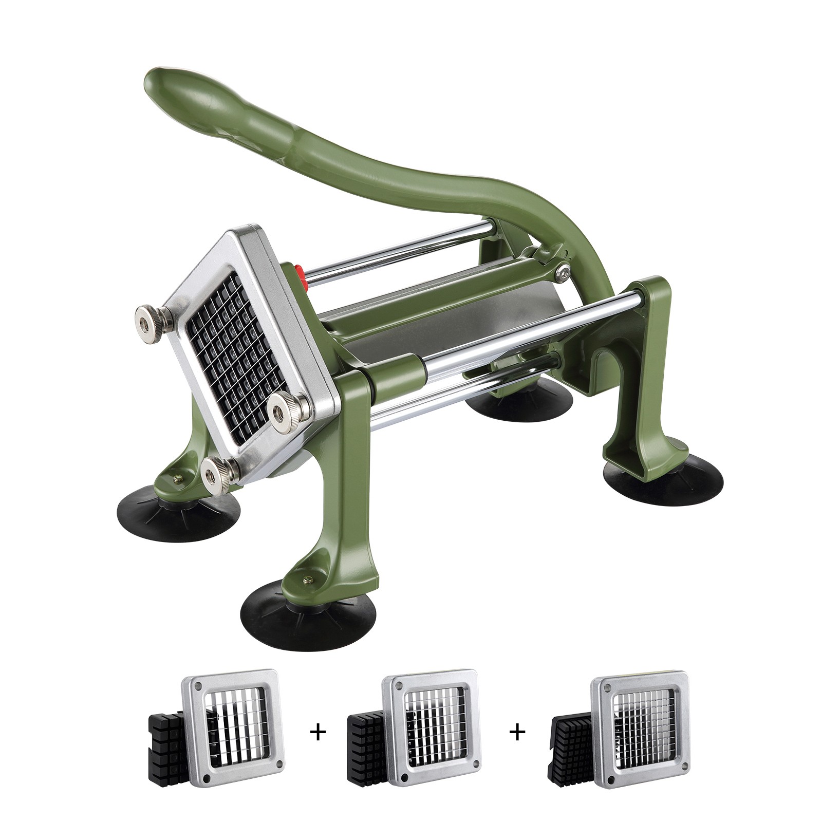 Uimoso French Fry Cutter Stainless Steel Potato Vegetable Slicer Chopper 2Blades