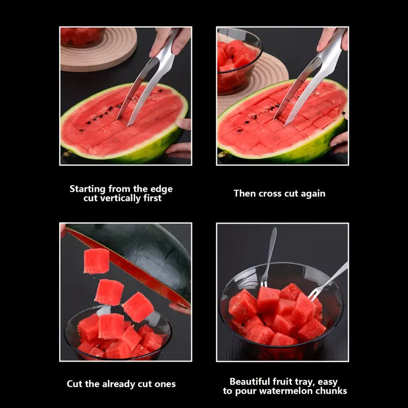 Stainless Steel Watermelon Slicer, Watermelon Cutter, Fruit, Melon Cutter Tool