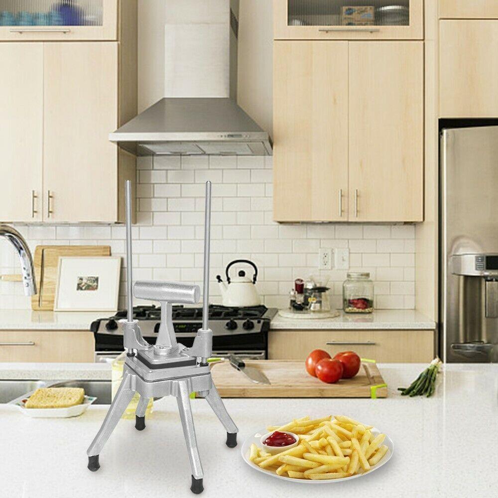 Commercial Vegetable Chopper French Fry Cutter with 4 Blades Potato Slicer