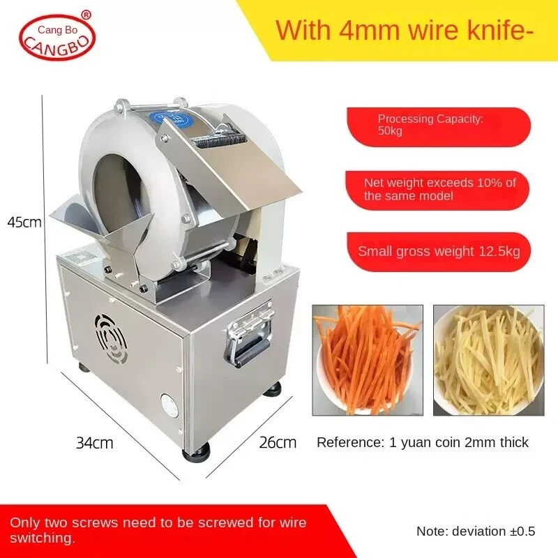 180W Practical Commercial Electric Potato Carrot Slicer Potato Radish 220v
