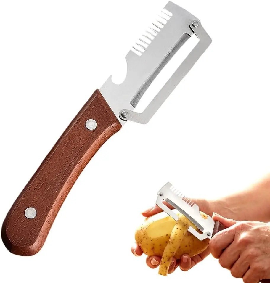 2Pcs Vegetable Peeler 3 in 1 Multi-Functional for Kitchen Stainless Steel Peeler