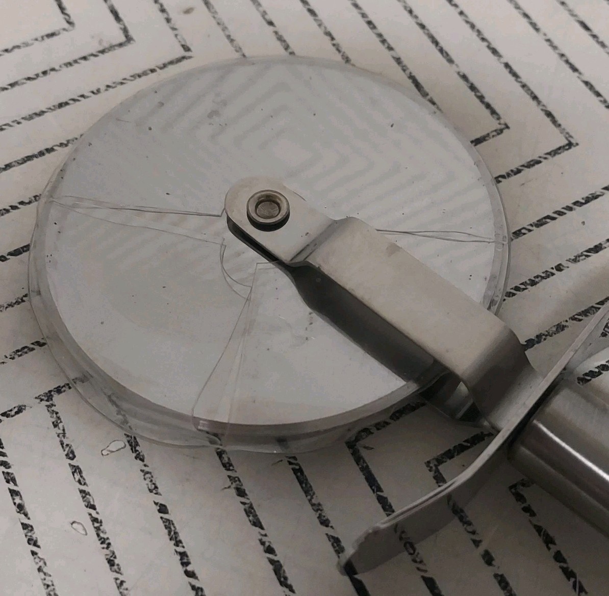 🥥 Threshold Pizza Cutter Silver Stainless Steel🆕️AS SHOWN👇