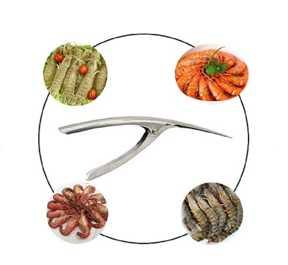 Stainless Steel Prawn Peeler Shrimp Deveiner Peel Device Creative Kitchen Tools