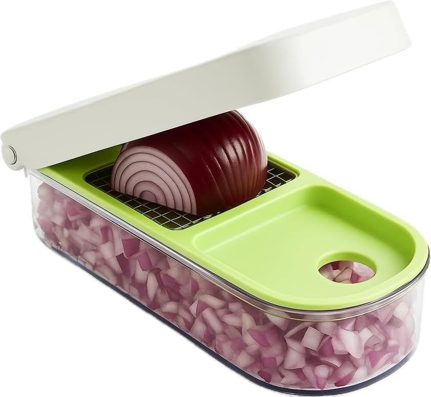 Vidalia Chop Wizard Vegetable & Fruit Chopper, 2~Cup Base, Stainless Steel