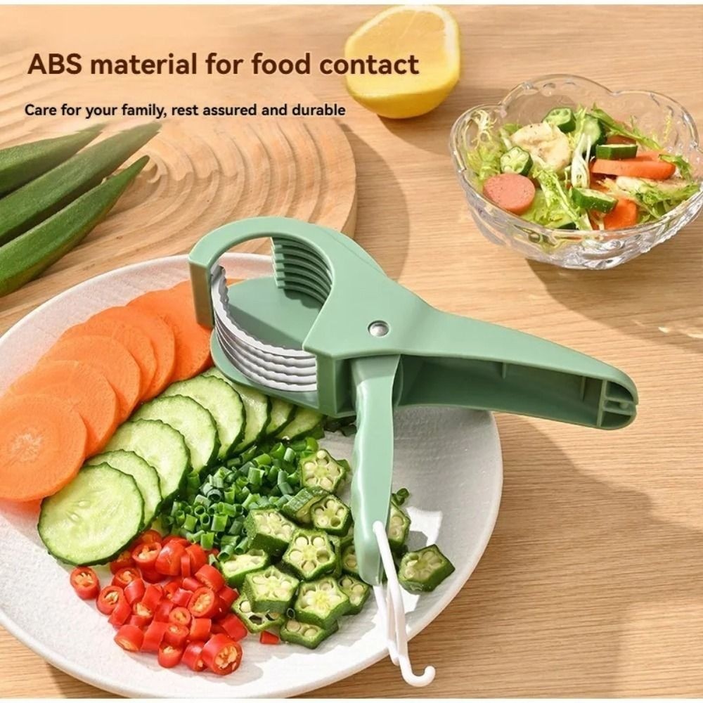 1PC Salad Cutter Banana Slicer Vegetable Cutter Stainless Steel Fruit Slicer