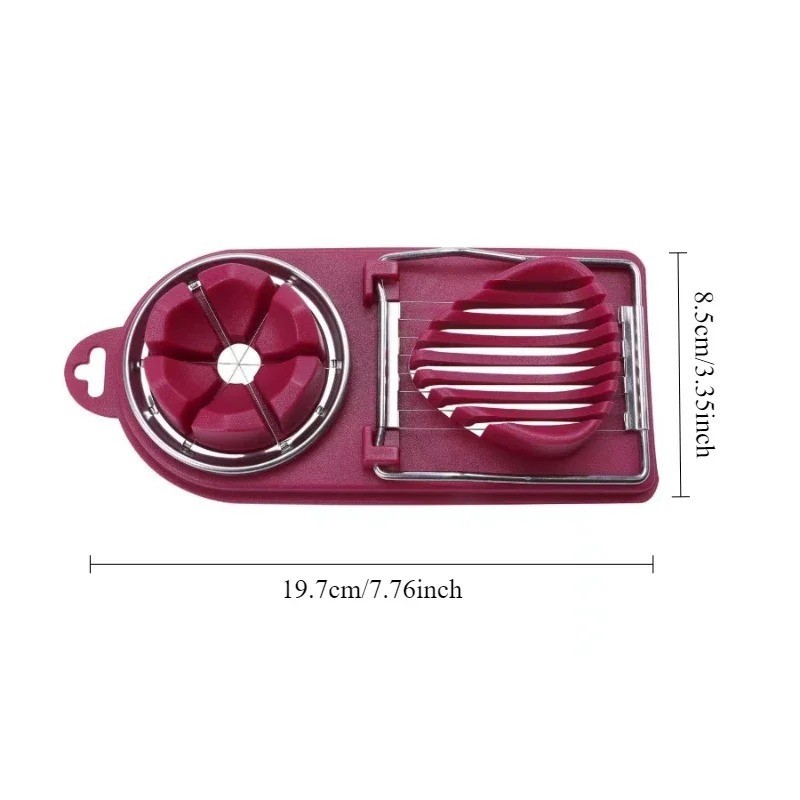 Stainless Steel Boiled Egg Slicer Cutter Mushroom Tomato Ham Kitchen Chopper