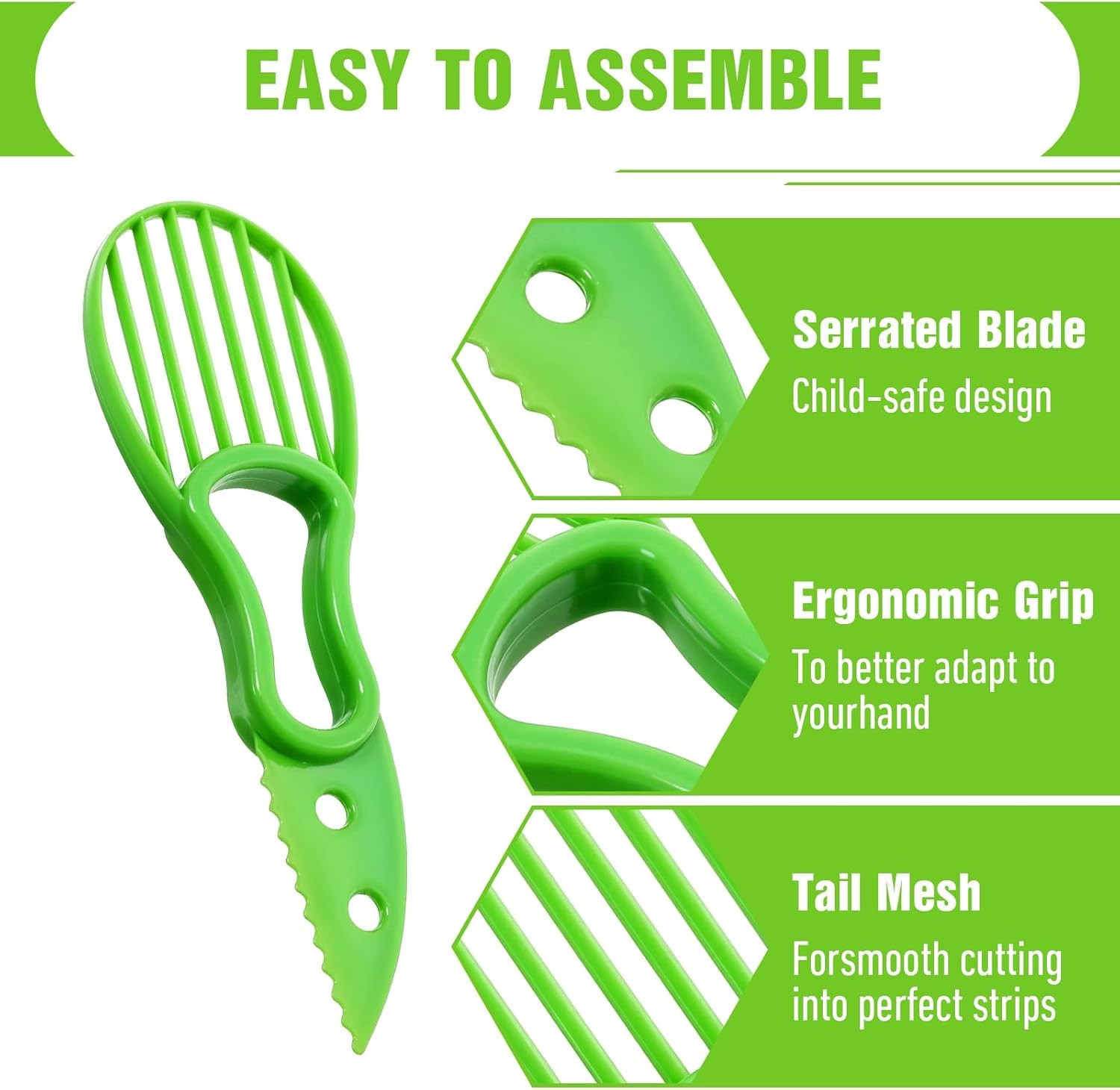 Avocado Cutter Corer Separator Pulp Shea Butter Scoop Fruit Peeler Slicer Knife