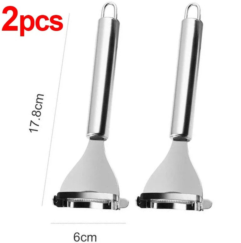 2pcs Stainless Steel Corn Peelers Serrated Cob Cutter Shaver Kitchen Tools – NEW