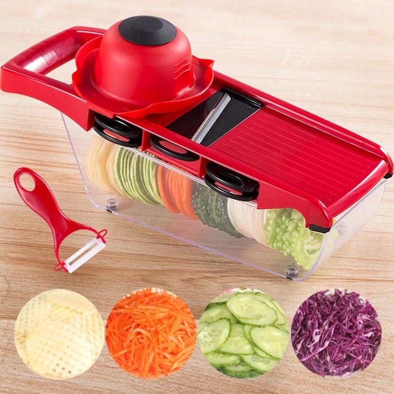 Manual Vegetable Slicer Shredder Portable Kitchen Cutter Potato Carrot Tool