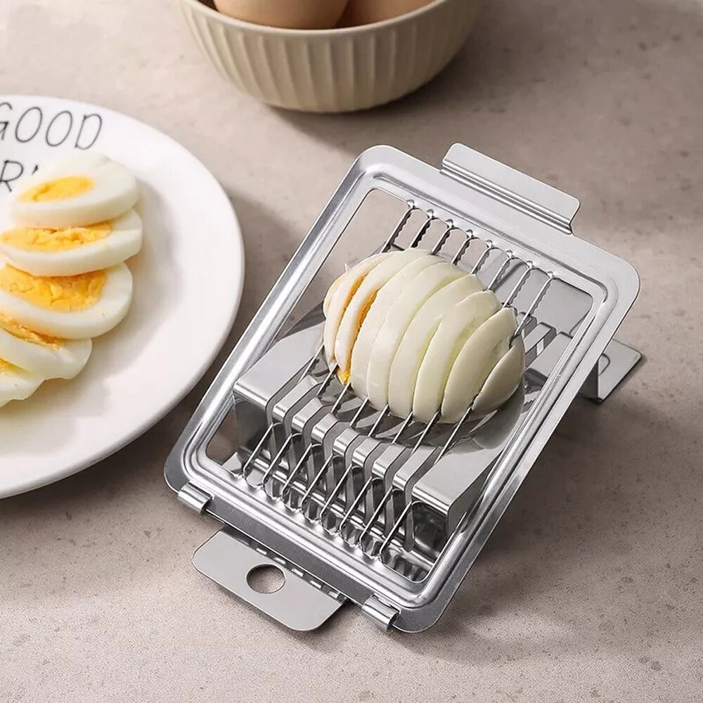 Stainless Steel Boiled Egg Slicer Cutter Mushroom Tomato Ham Kitchen Chopper USA