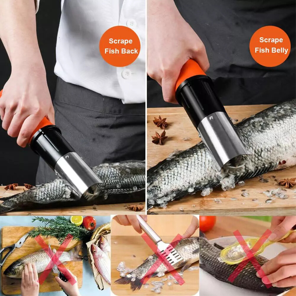 Speder Fish Scaler Corded Electric Fish Scale Remover Scraper Cleaner Kit