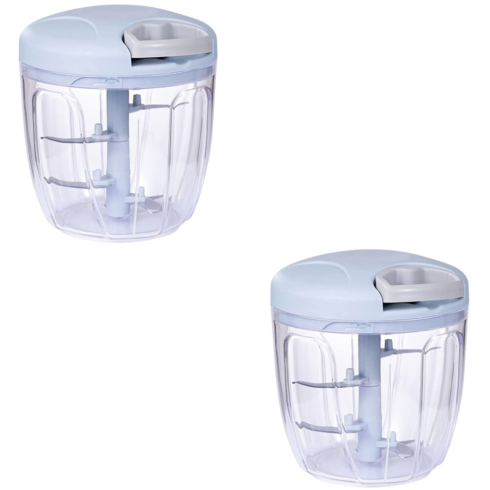 US 1-2 Pc Hand Blender Kitchen Tool Pull Vegetable Food Chopper Slicer Processor