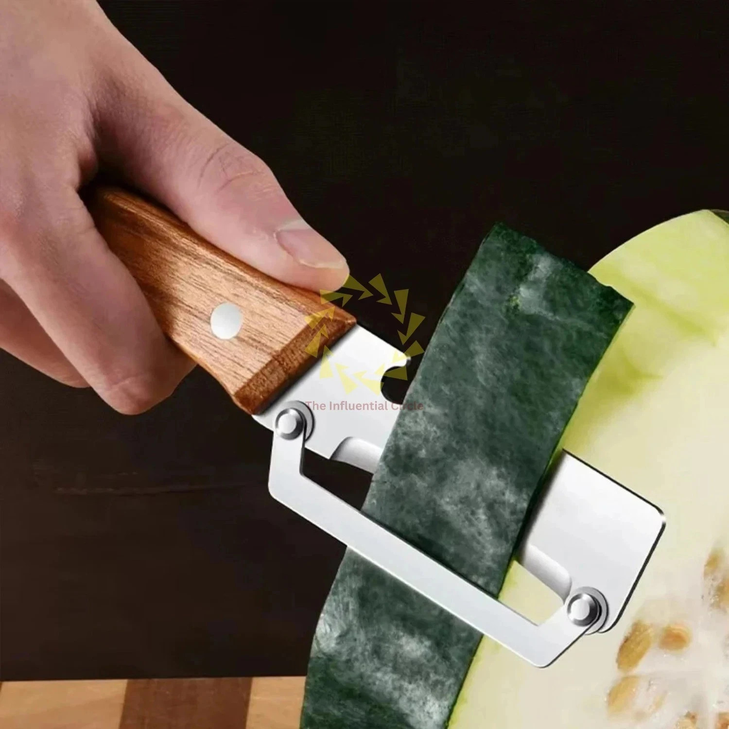 2 PCS 3-in-1 Multifunctional Vegetable Peeler with Wooden Handle,Julienne Slicer