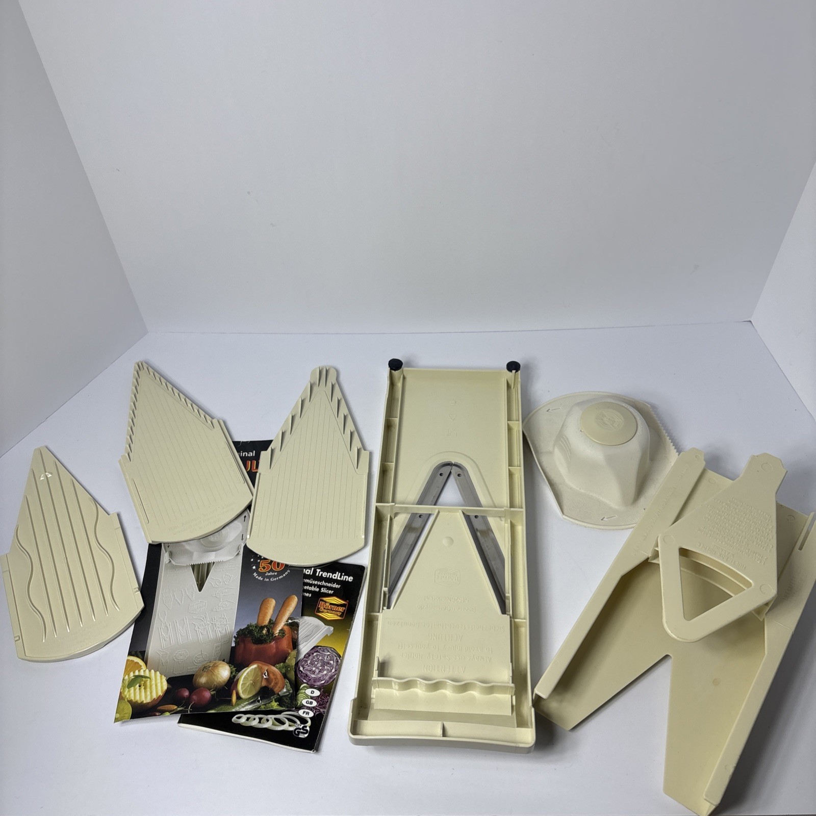 Original BORNER V-Slicer Mandoline Food Slicer w/Multi Box Made in Germany