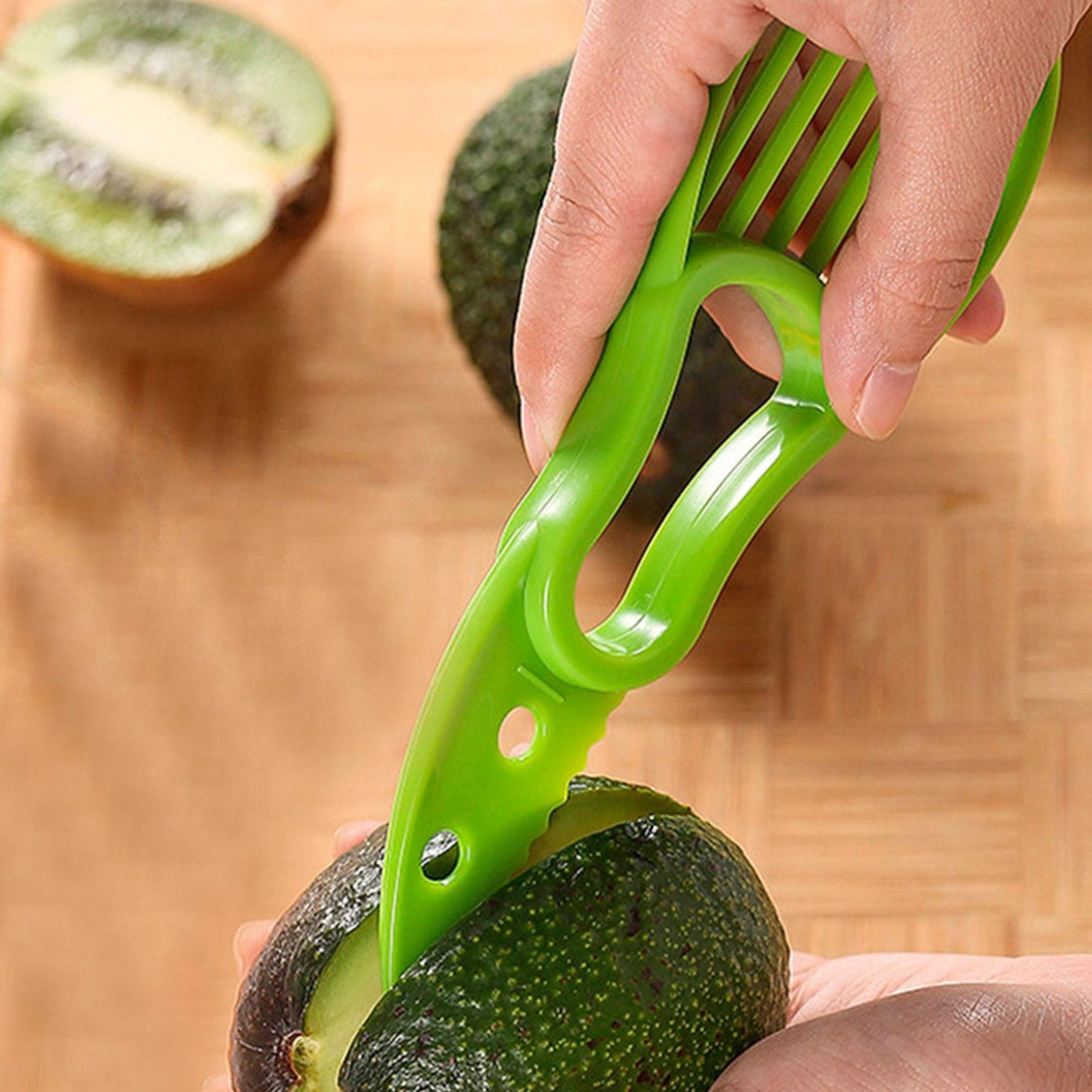 2-in-1 Avocado Slicer Cutter & Pit Remover Fruit Slicer Peeler Kitchen Gadgets