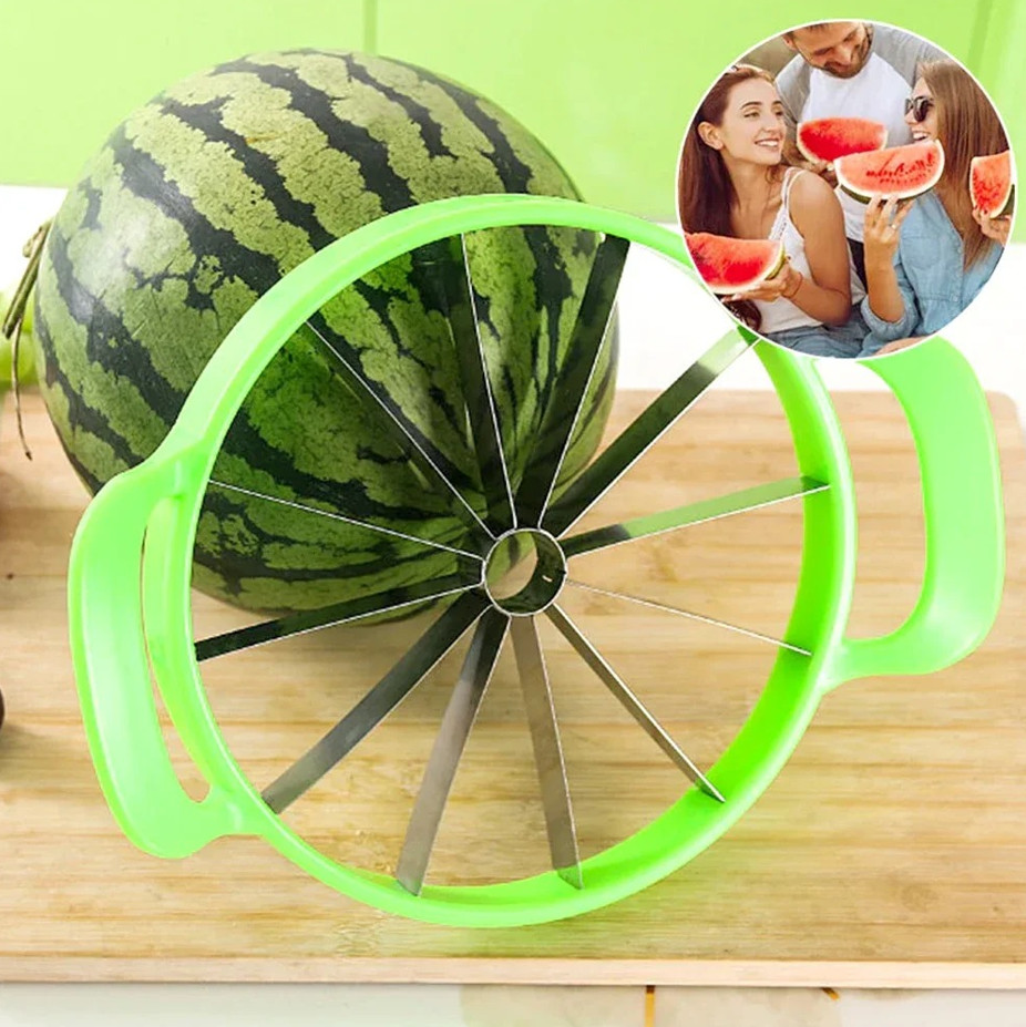 1 pc Stainless Steel Watermelon Slicer Cutter 12 Slice Fruit Divider Tool