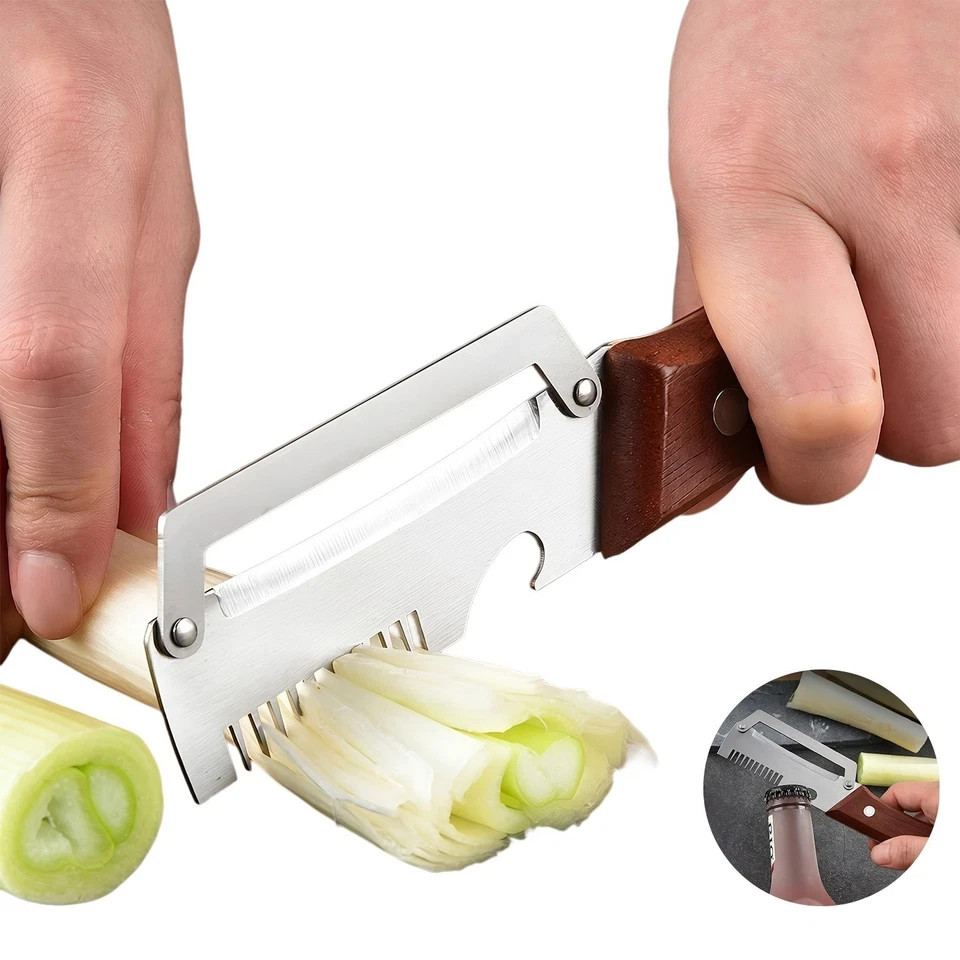 NEW 2 in 1 Multi-Functional Vegetable Peeler for Kitchen Stainless Steel Peeler