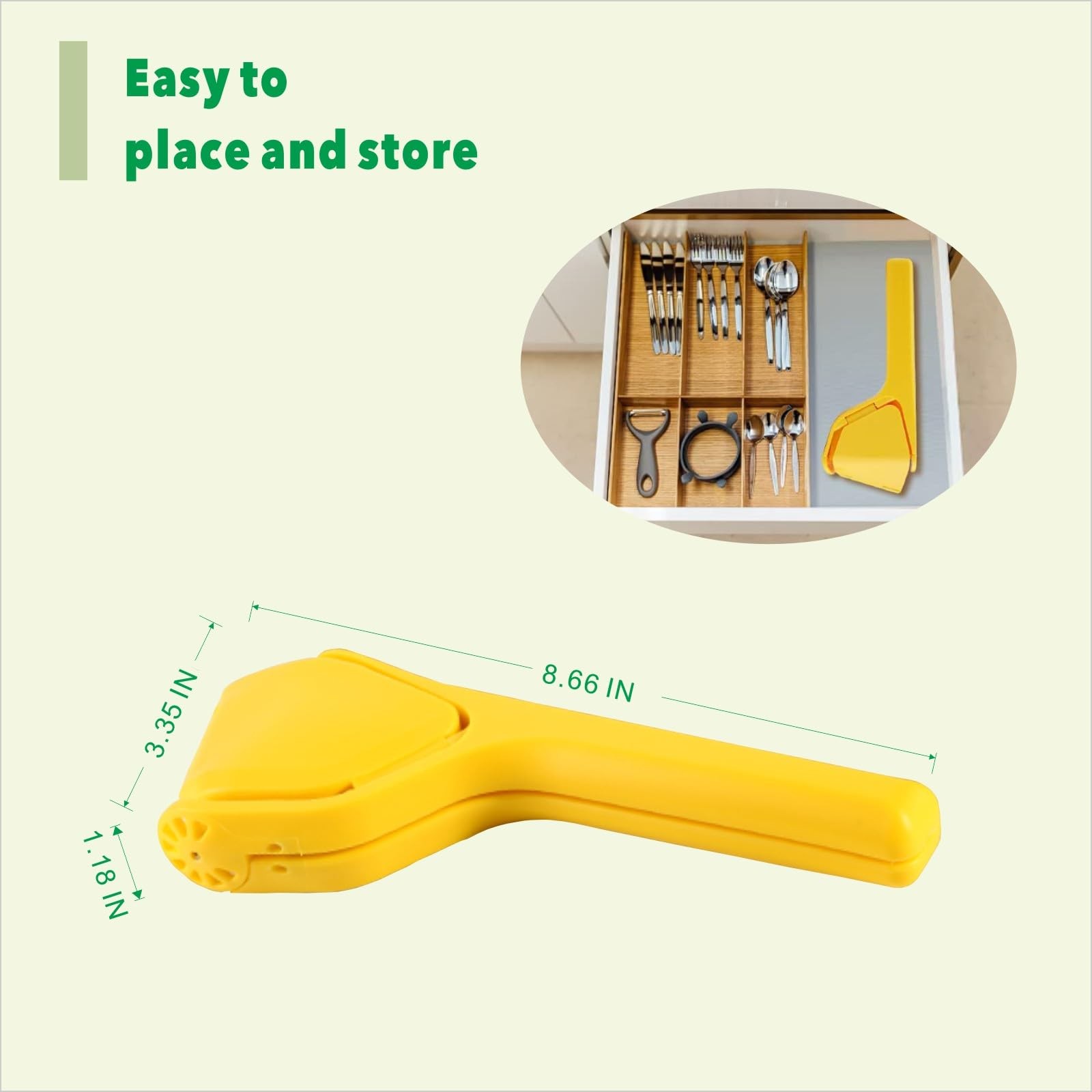 Lime and Lemon Juicer Press, Heavy Duty Manual Squeezer for Fresh Juice, Yellow