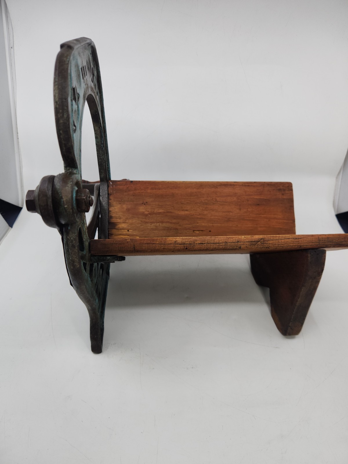 Antique No. 3 Cast Iron Manual Bread Slicer Primitive Farmhouse Kitchen Decor