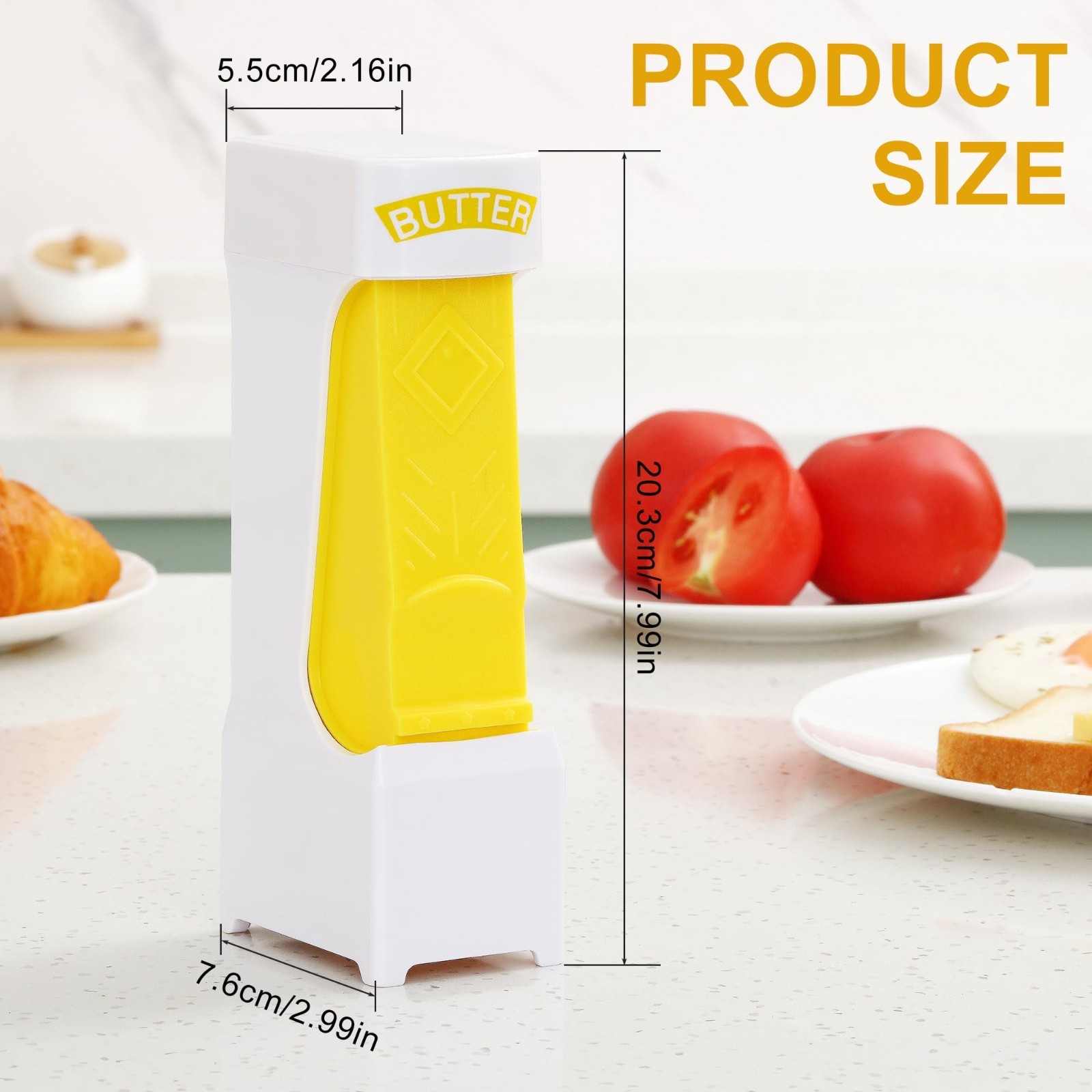 FreshCut Pro Butter Slicer with Sealed Storage Lid, Cheese Splitter Non-Stick