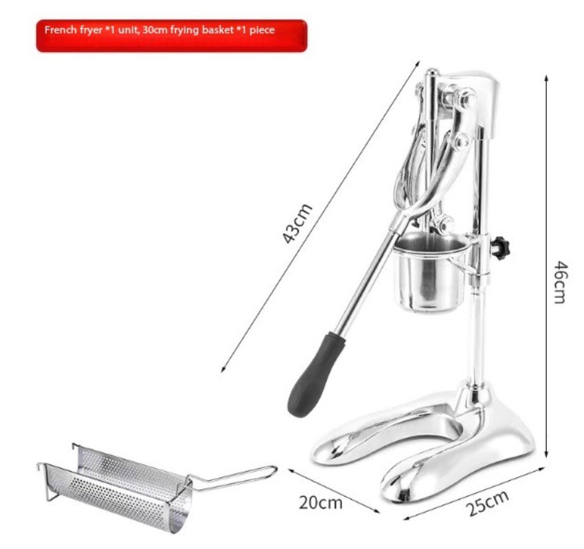 Long French Fry Extruder Commercial French Fry Press Manual French Fry Maker