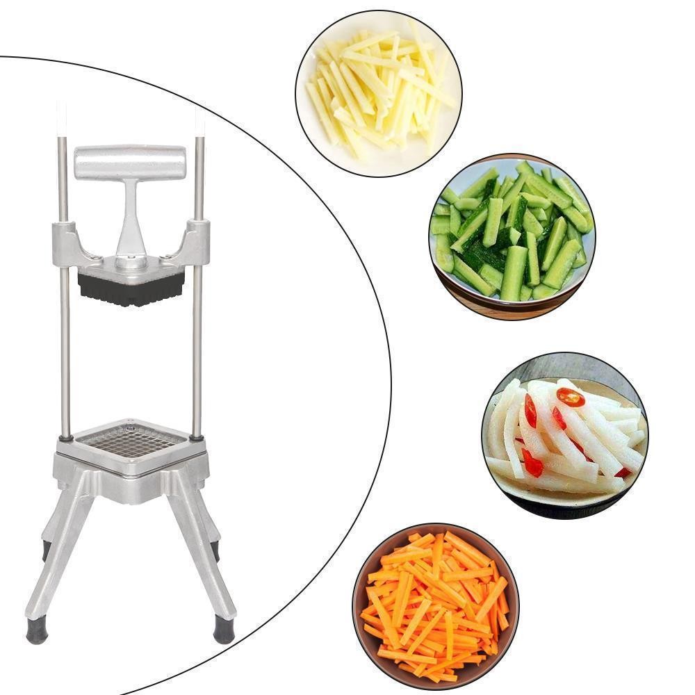 Vegetable Dicer Fruit Chopper Onion Tomato Slicer French Fry Cutter + 4 Blades